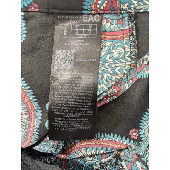 Marciano Side Zipper Paisley Print Pants - Picture 7 of 8